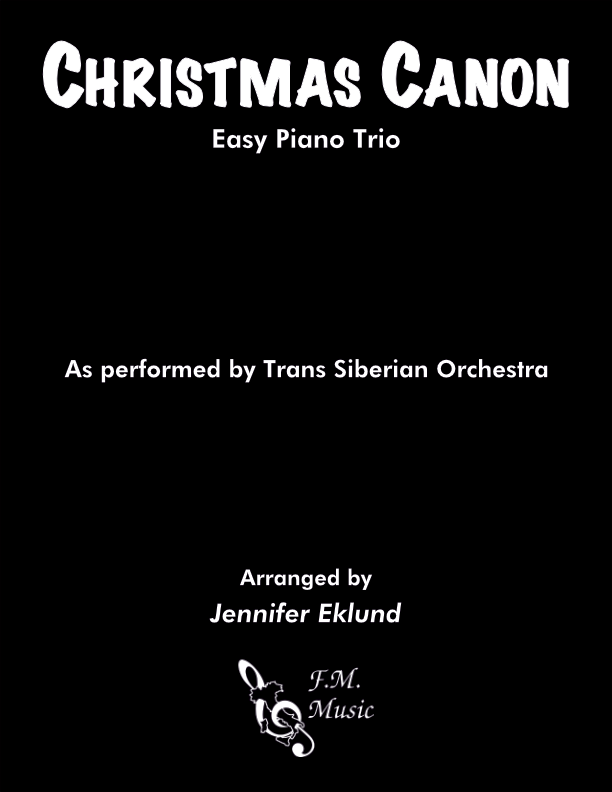 Christmas Canon (Easy Piano Trio)